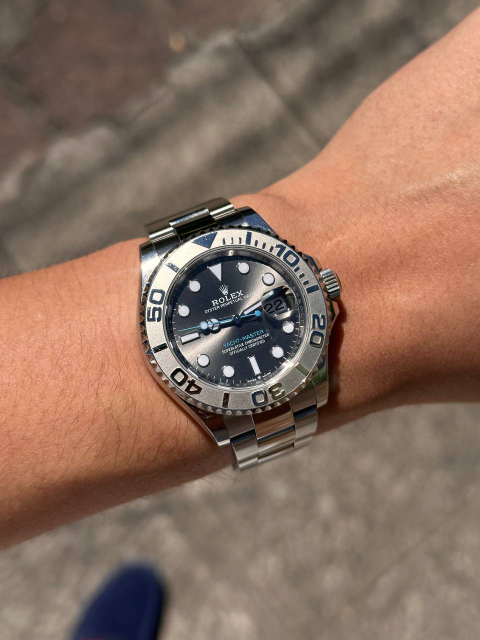 Rolex Yacht-Master en la muneca